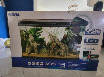 Pecera 23 gls vidrio curvo