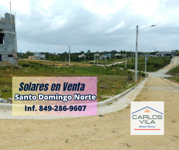 Ventas de solares con titulo santo domingo norte