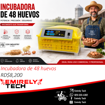 Incubadoras de 48 huevos digital automatico para pollo pato aves de co