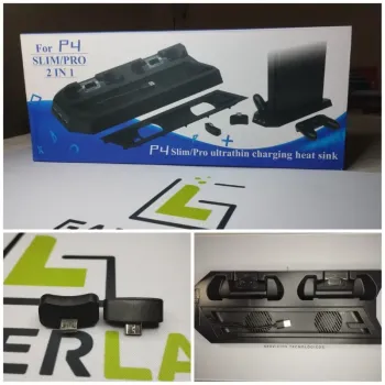 Base de refrigeracion para ps4 slim/proy carga de mandos