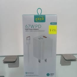 Cargador rápido gan xnen 67w pd