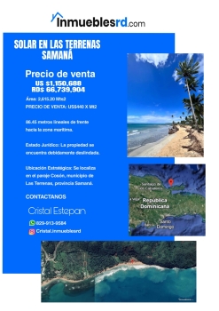 Vendo - terrena - samanÁ