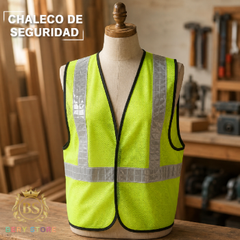 Chaleco reflectivo de seguridad de malla