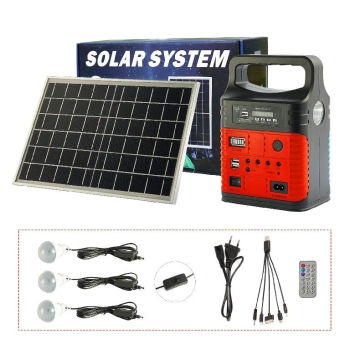 Linterna solar con bombillos  lámpara solar  farol solar o fanal