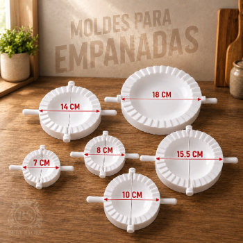 Moldes para empanadas de diferentes tamaÑos