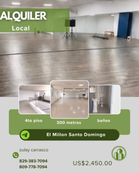 Se alquila piso completo en el millón santo domingo