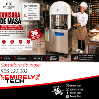 Cortadora de masa divisora separadora de masa de 36 porciones