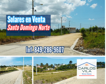 Solares en venta en villa mella santo domingo norte