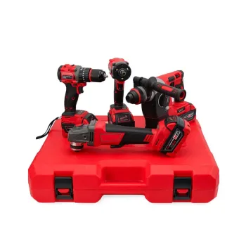 Caja de herramientas con 4 equipos  kit de herramientas  juego de herr