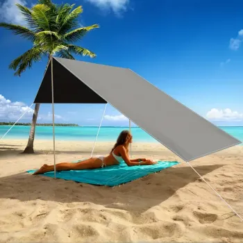 Toldo de playa  carpa sombrilla parasol jaima cubierta marquesina y so