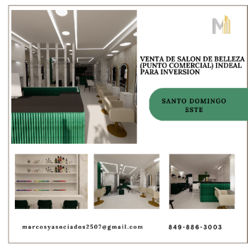 Vendo salon de belleza ideal para inversión en santo domingo este