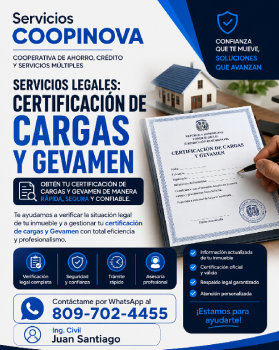 Certificacion de cargas y gevamen