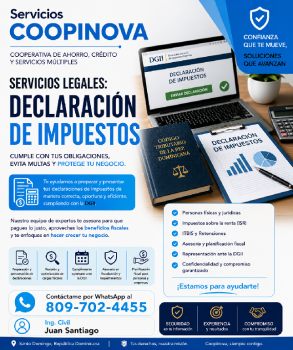 Declaración de impuestos y trámites ante la dgii