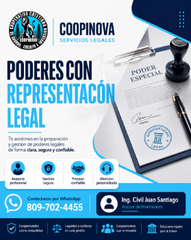 Poderes con representación legal  redacción y gestión profesional