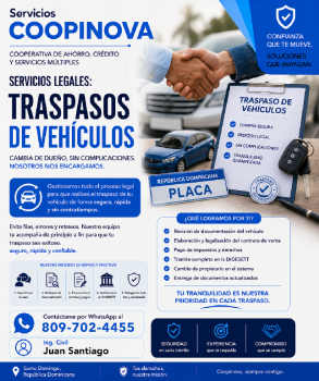 Traspaso de vehículos  gestión legal y cambio de propietario