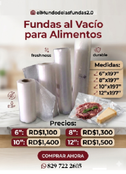 Fundas al vacío para alimentos