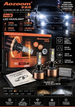 ???? luces led aozoom pro h7 – 120w ????