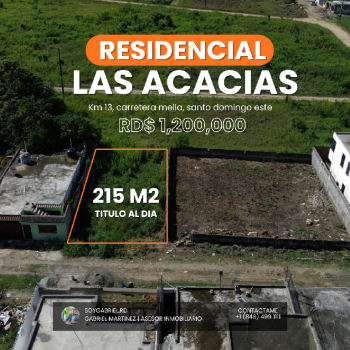 ???? solar de 214 m por rd1.2 millones en santo domingo este