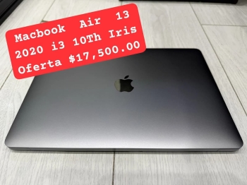 Descripción laptop macbook air 13 de apple modelo 2020 con procesador