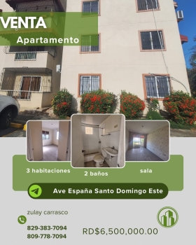 Apartamento en venta santo domingo este