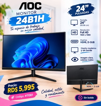 Oferta monitor noc 24b1h 24 pg en santo domingo norte