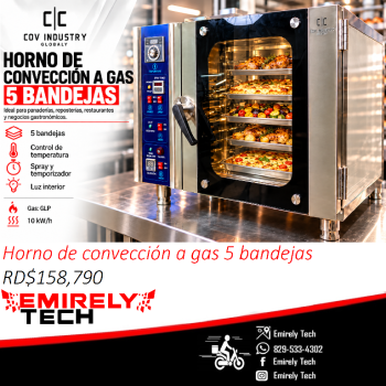 Horno conveccional de 5 bandejas a gas horno de conveccion a gas carne