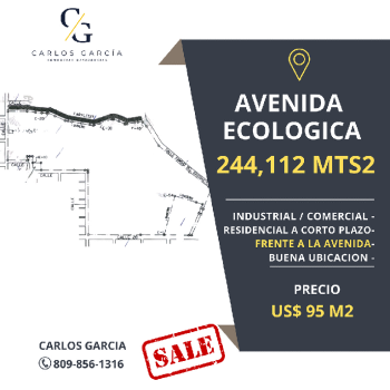 Solar terreno avenida ecológica santo domingo este.