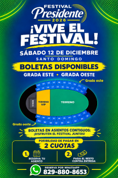 Boletos boletas entradas tickets festival presidente 2026