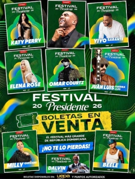 Billetes boletos tickets festibal presidente 2026