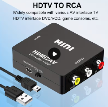Adaptador convertidor de hdmi to av rca pal/ntsc
