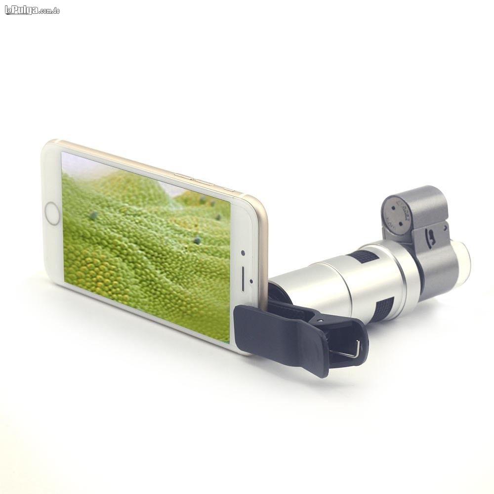 Mini Microscopio 200x Con Luz Led Para Celular / Aumento 200x Foto 6400976-1.jpg