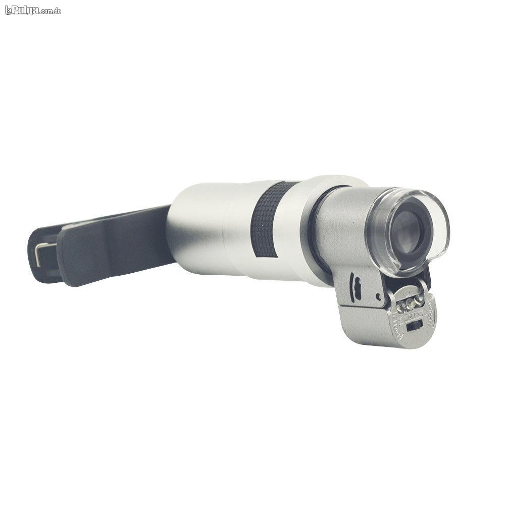 Mini Microscopio 200x Con Luz Led Para Celular / Aumento 200x Foto 6400976-5.jpg