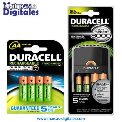 Set Duracell de Baterias Recargables con 6AA 2500mah 2AAA y Cargador Foto 6758803-1.jpg
