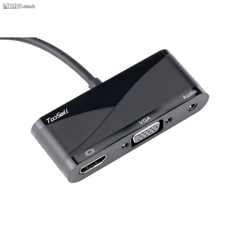 Adaptador tipo C A HDMI  USB 3.1 Para Laptop Celulares 3 en 1 Foto 6792638-6.jpg