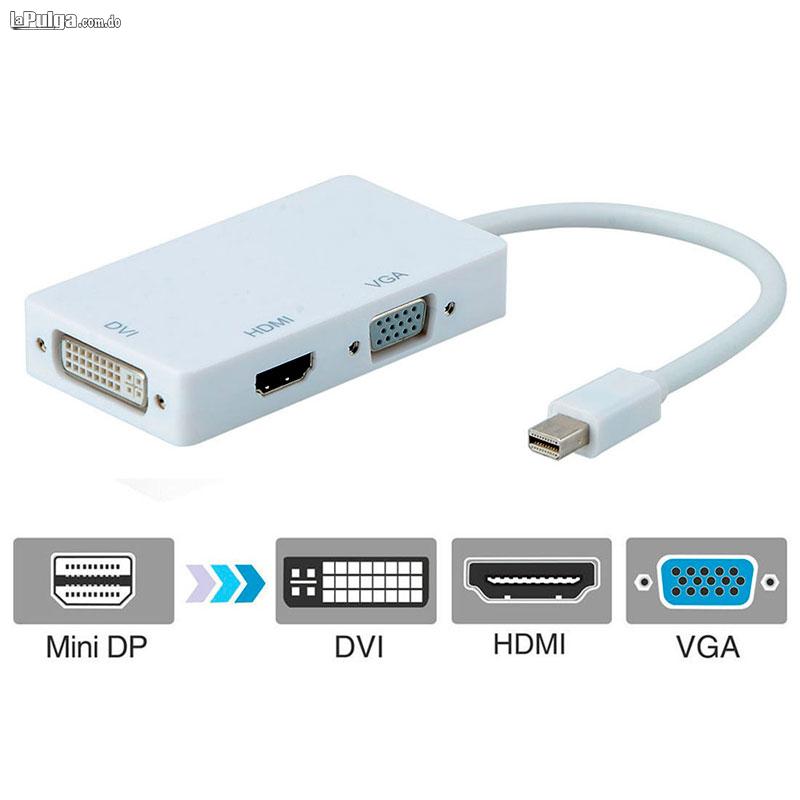 Adaptador Thunderbolt Mini Display Port  A  HDMI DVI VGA 3 en 1 Foto 6792640-1.jpg