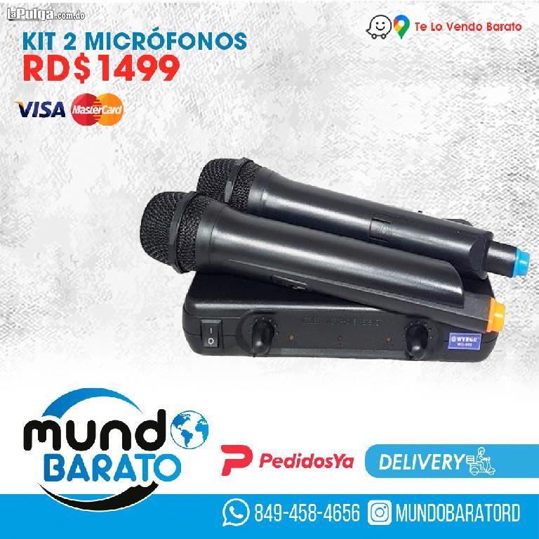 Kit 2 Micrófonos Inalambricos KARAOKE profesional Foto 6793131-4.jpg