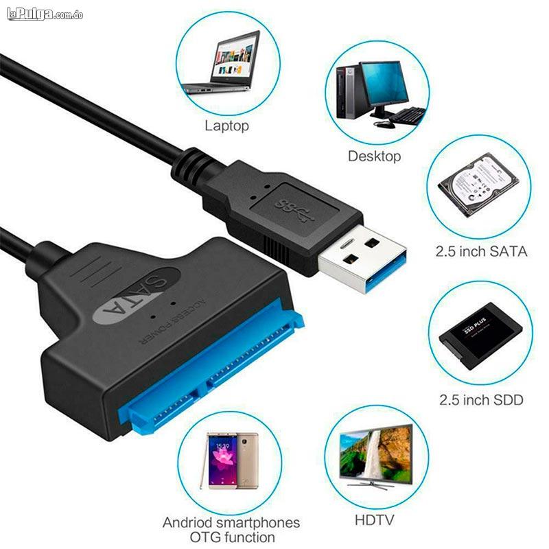 Cable Adaptador USB 3.0 a SATA Para Disco Duro Compatible PS3 PS4 Xb Foto 6814898-1.jpg