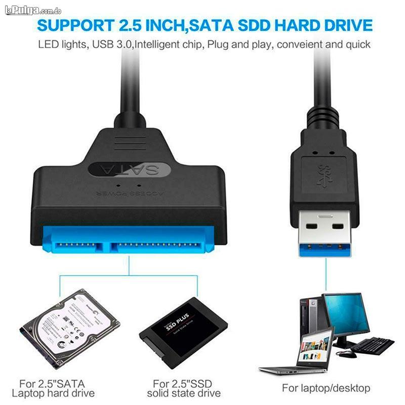 Cable Adaptador USB 3.0 a SATA Para Disco Duro Compatible PS3 PS4 Xb Foto 6814898-4.jpg