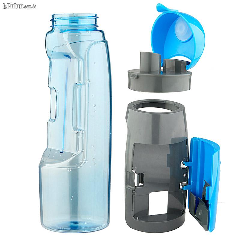 Botella de Agua Resistente con Compartimiento para Gimnasio Deportes Foto 6814995-3.jpg