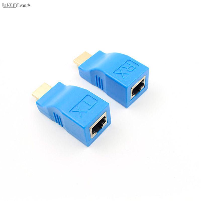 Extensor HDMI sobre Ethernet red LAN RJ45 Cat5e Cat6 repetidor de cable  único