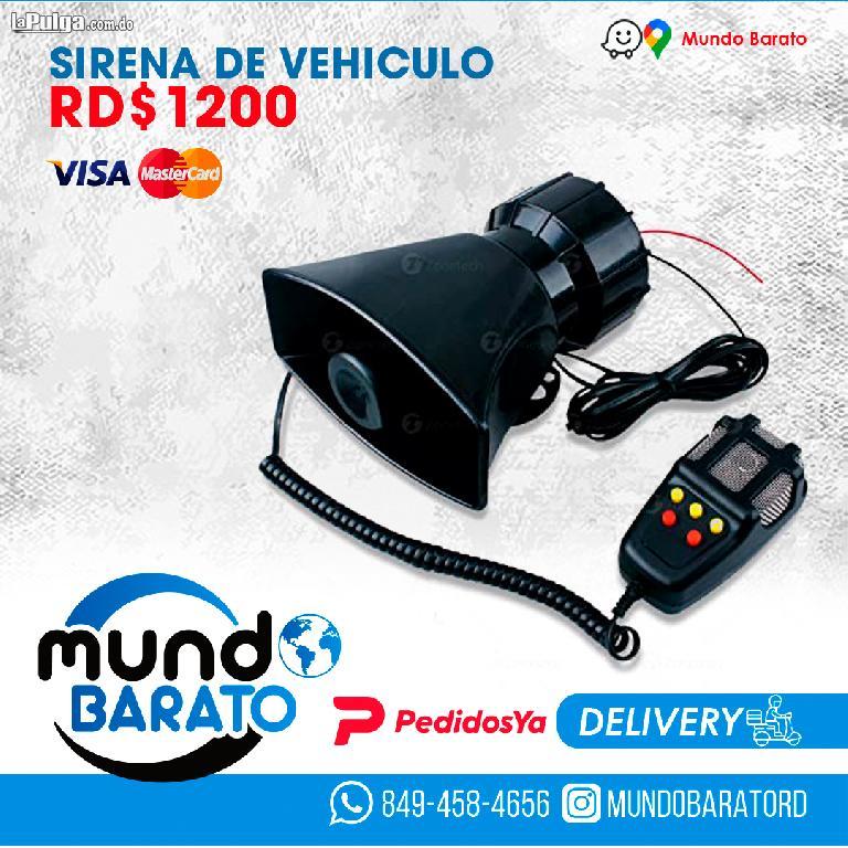 Sirena Altavoz con Microfono Bocina para carros escolta amplificador  Foto 6972360-1.jpg