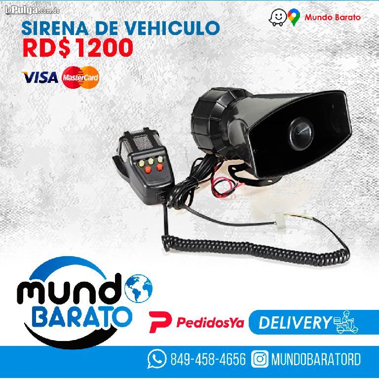 Sirena Altavoz con Microfono Bocina para carros escolta amplificador  Foto 6972360-3.jpg
