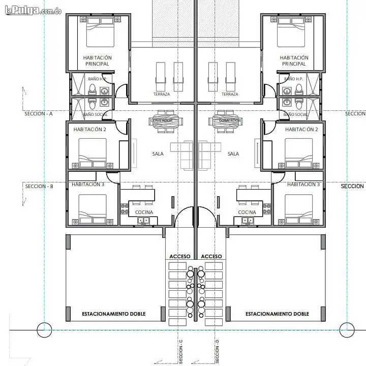 Casa En Sector Bavaro - Punta Cana 3 Habitaciones 2 Parqueos DÃēplex