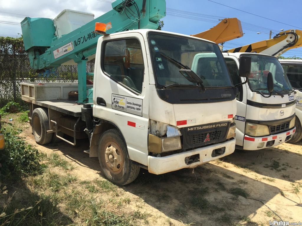 Camion Grua Canasto Mitsubishi Fuso Cc Toneladas Lapulga