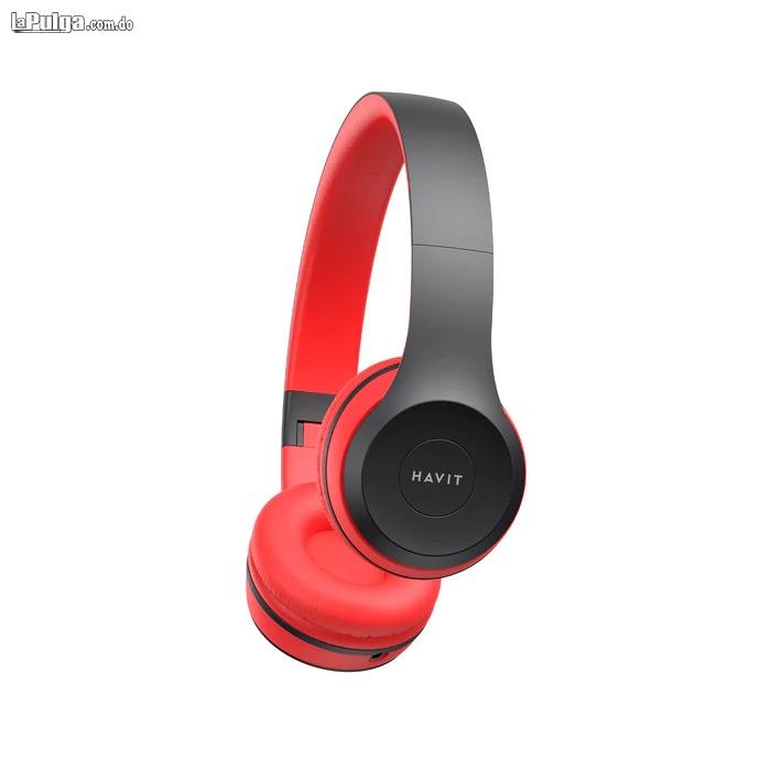 Headphone Bluetooth Havit Mod. H2575BT Negro y Rojo Foto 7086026-2.jpg