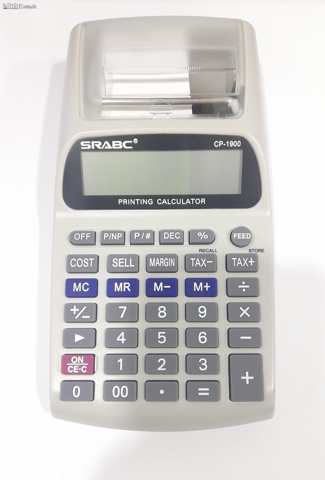 Calculadora impresora SRABC con papel profesional calculo digito Tax Foto 7097712-3.jpg