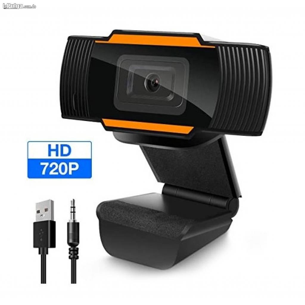 ámara web USB 720P HD con micrófono integrado ideal para reuniones f Foto 7112609-1.jpg