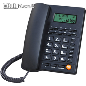 Teléfono fijo de escritorio con cable y botón grande  Foto 7117221-2.jpg