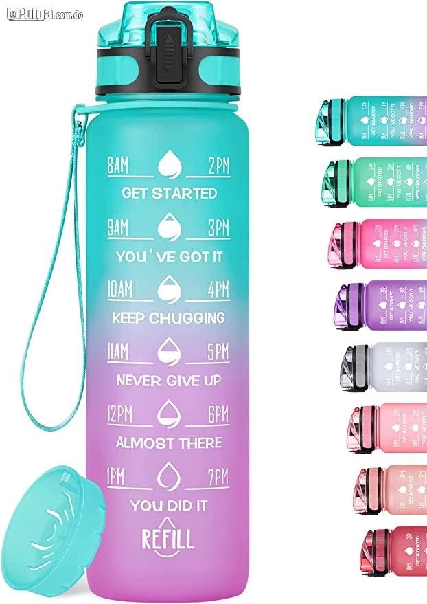 Botella de agua 2 Litros motivacional con fácil agarre - Se ve cool