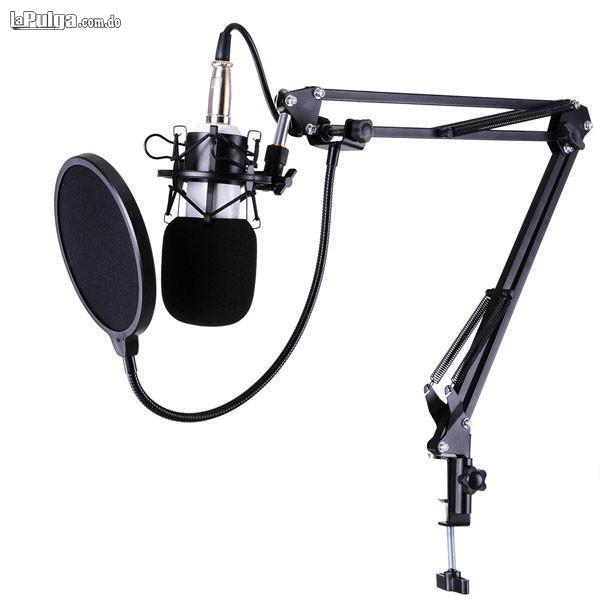 Microfono Condensador para Estudio G-101 + Antipop + Araña + Cable +  Soporte Audio Microfonos Para E